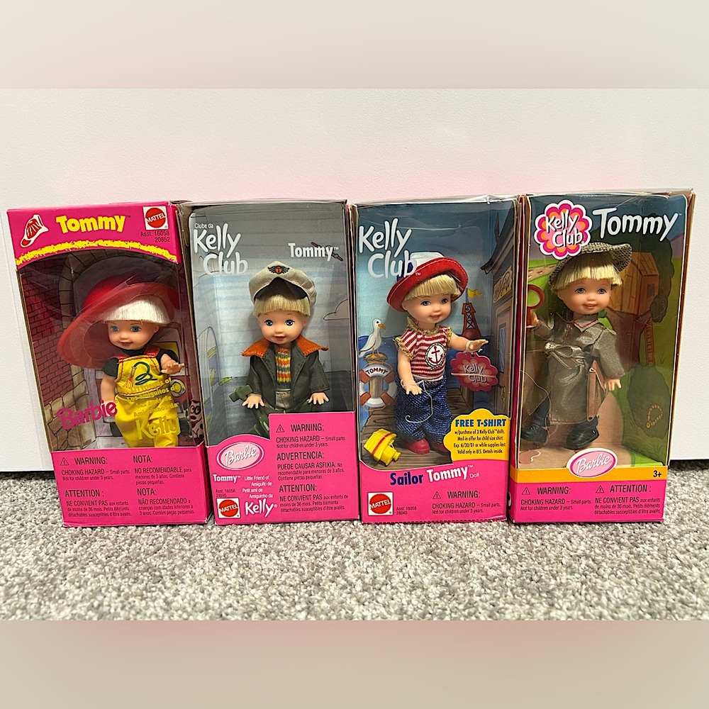 Barbie Kelly Club Tommy Dolls - set of 4